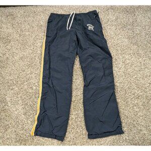 Vintage Abercrombie & Fitch Track Pants Men Small Blue Lined Windbreaker 90s Y2K